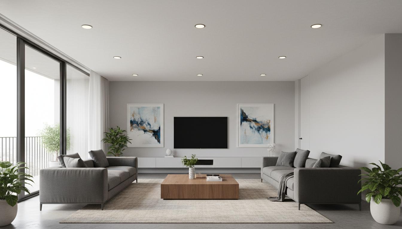 Smooth ceiling finish after popcorn removal Calgary — Level 4 skim coat