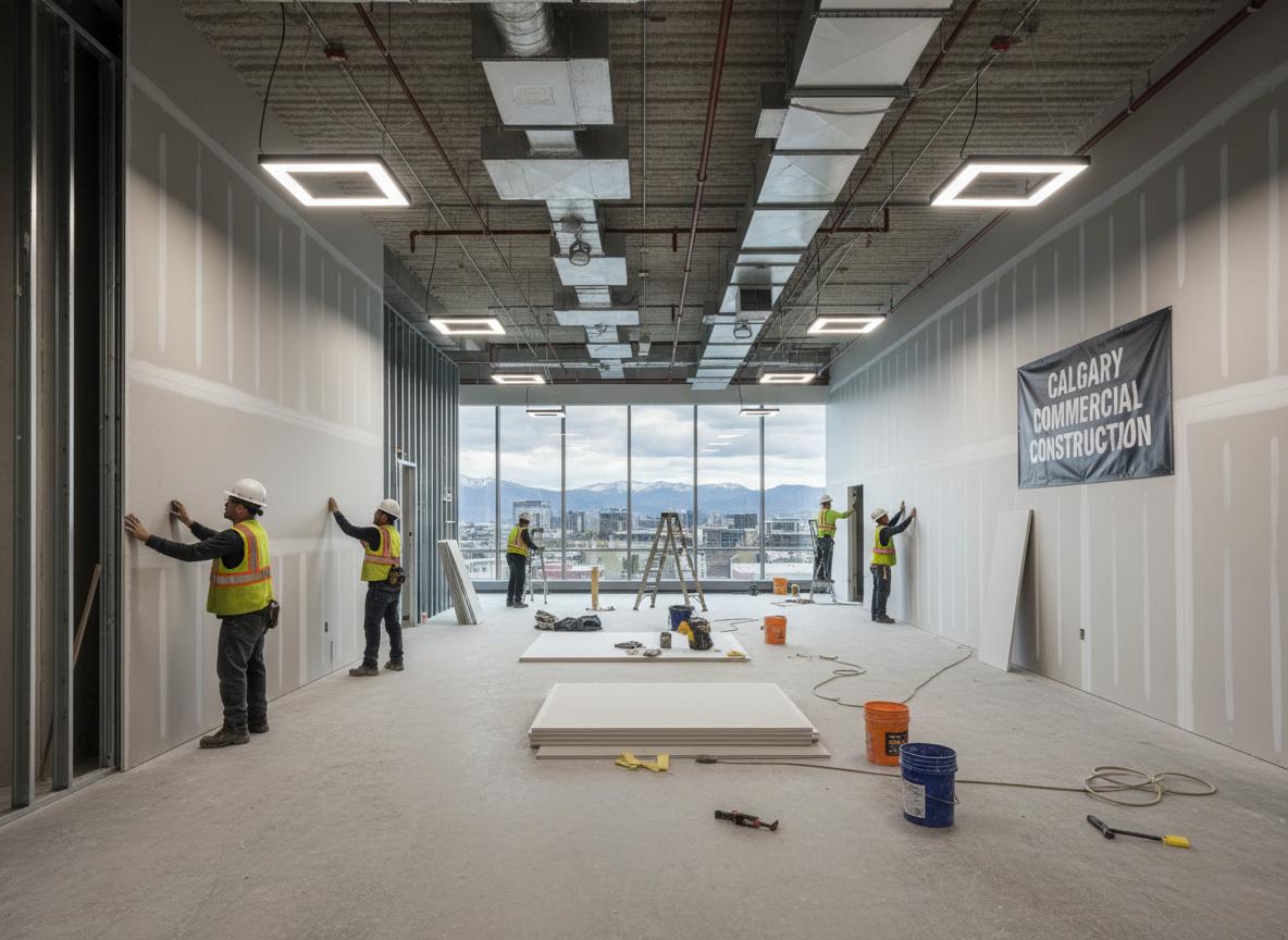 Commercial drywall Calgary
