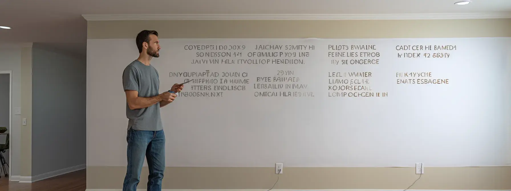 a person comparing itemized quotes from different drywall companies.