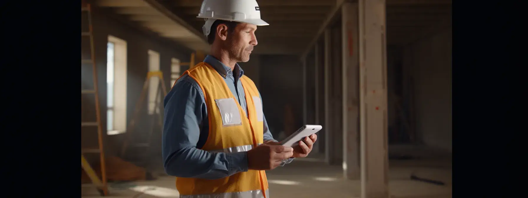 a person holding a phone and discussing a quote with a drywall company representative.