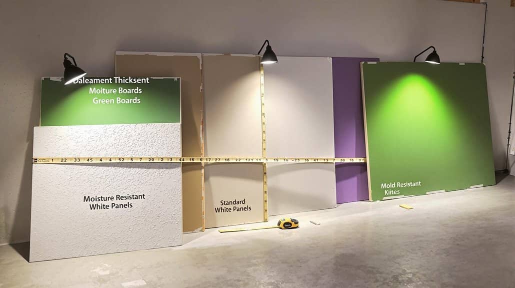 choosing appropriate drywall type
