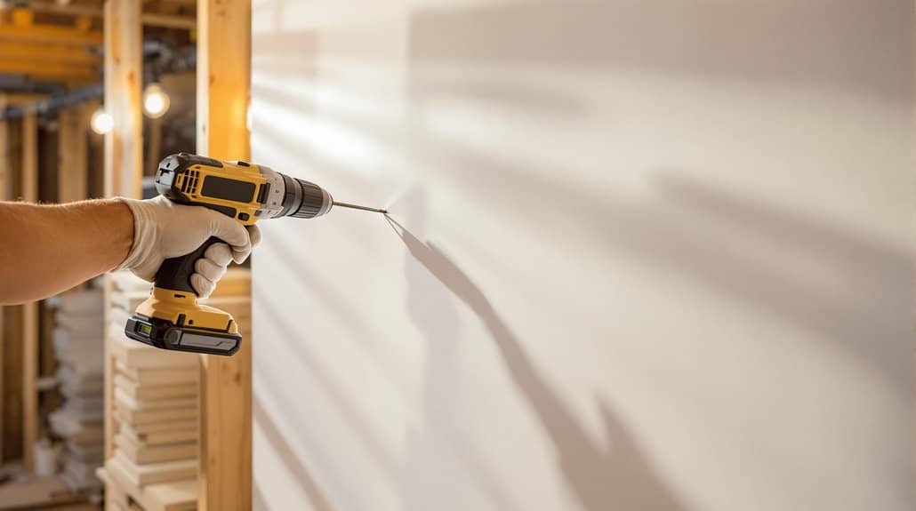 installing drywall in basement