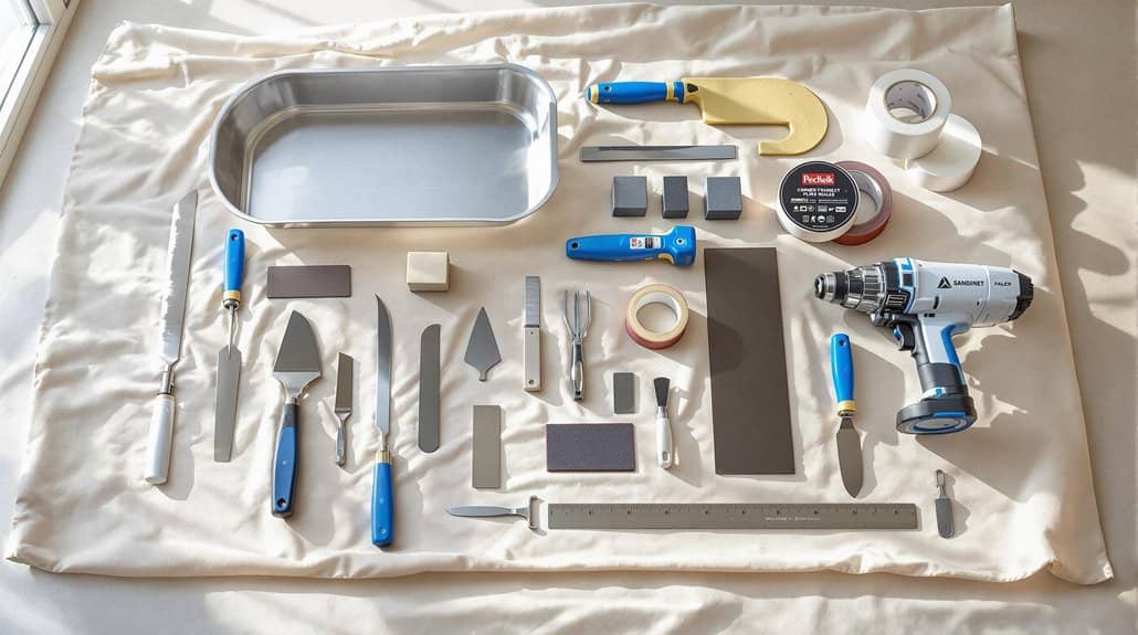 mud application tools and equipment