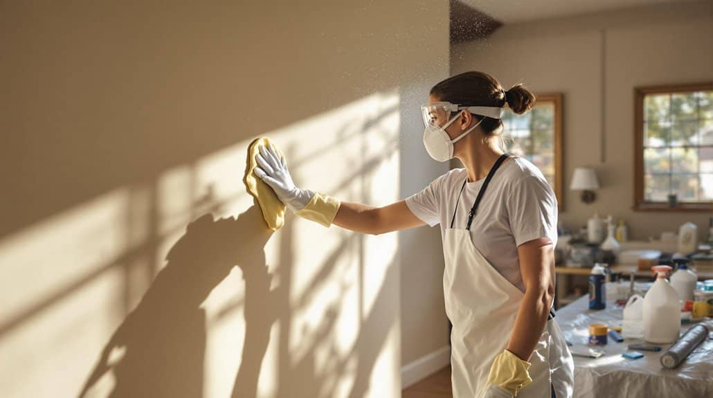 wall preparation safety precautions